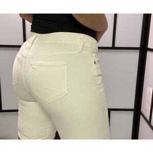 White jean Bermuda shorts size 2